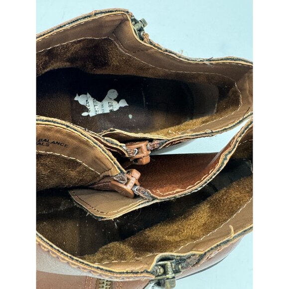 BOC Women's Waterproof Leather Ankle Boots Size 10 M Brown Side Zipper Casual - Picture 13 of 16